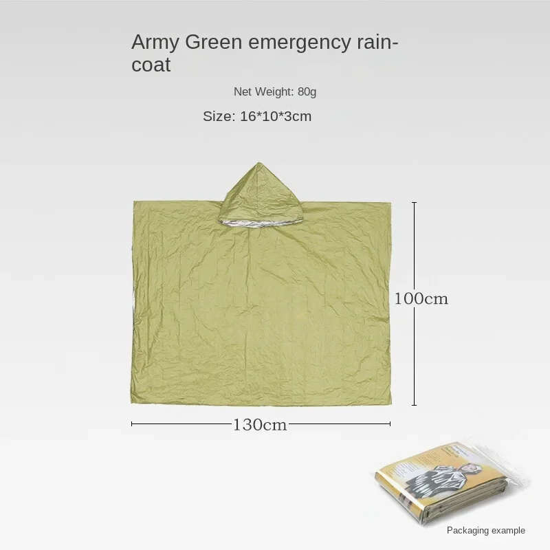 (image for) 2 Person Emergency Shelter Bivy Survival Tent Kit Mylar Tube Tent Sleeping Bag Waterproof Outdoor SOS Thermal Blanket Reusable