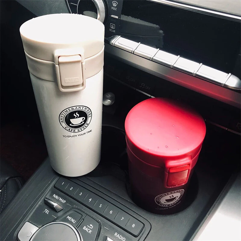 (image for) 380ml Thermal Bottle Coffee Mug Thermo Cup Thermos Flask Vacuum Cup Travel Portable Stainless Steel Water Bottle