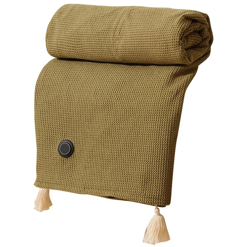 (image for) TENGOO Electric Heating Shawl USB Charging Warm Blanket Portable Outdoor Camping Thermostatic Single Quilt 150*80CM Mattress Office Sleeping Cover Nap